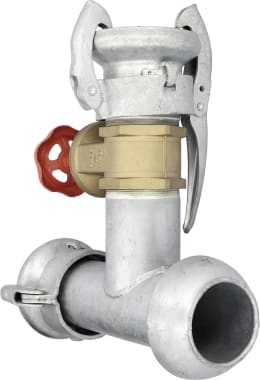 Produktbild: Perrot T-Stück KT 89 x P 89 mit eingebautem Schieber, 89 M-Teil, 89 V-Teil, 89 M-Teil (Abgang)