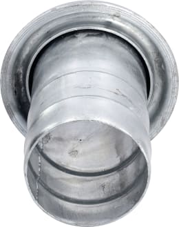 Produktbild: Perrot V-Teil KVS-Si, 108 V-Teil x Ø 100 mm mit gesickter Schlauchtülle, verzinkt, KF75860