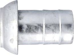 Produktbild: Perrot V-Teil KVS-Si, 108 V-Teil x Ø 100 mm mit gesickter Schlauchtülle, verzinkt, KF75860