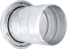 Produktbild: Perrot V-Teil KVS-Si, 159 V-Teil x Ø 150 mm mit gesickter Schlauchtülle, verzinkt, KF75890
