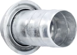 Produktbild: Perrot V-Teil KVS-Si, 108 V-Teil x Ø 100 mm mit gesickter Schlauchtülle, verzinkt, KF75860