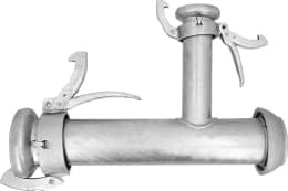 Produktbild: Perrot T-Stück KT 108 x 70 108 M-Teil, 108 V-Teil, 70 M-Teil (Abgang), inkl. Gummidichtring