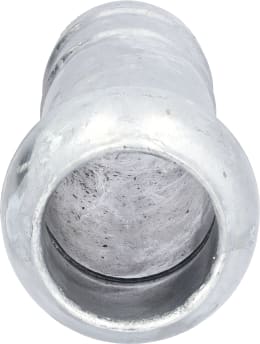 Produktbild: Perrot V-Teil KVS-Si, 70 V-Teil x Ø 75 mm mit gesickter Schlauchtülle, verzinkt, KF75833