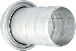 Produktbild: Perrot V-Teil KVS-Si, 133 V-Teil x Ø 125 mm mit gesickter Schlauchtülle, verzinkt, KF75880