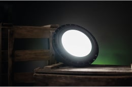 Produktbild: Patura LED-Hallenstrahler Premium-Line mit rundem Gehäuse, leuchtend, dimmbar