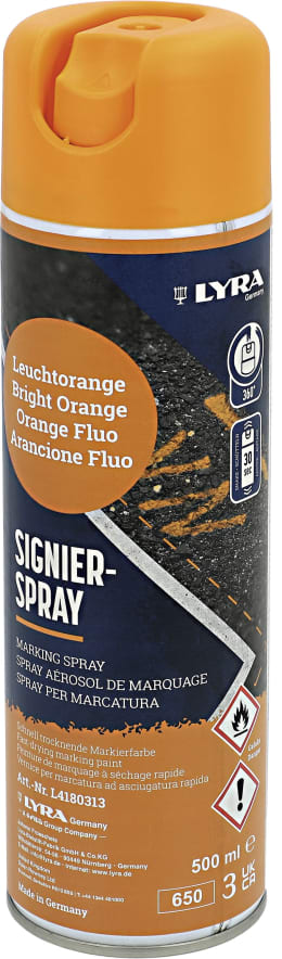 Produktbild: Lyra Markierungsspray orange, 500 ml, für Baum- und Holzmarkierung, 26-2360-3
