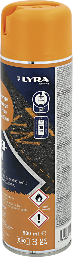 Produktbild: Lyra Markierungsspray orange, 500 ml, für Baum- und Holzmarkierung, 26-2360-3