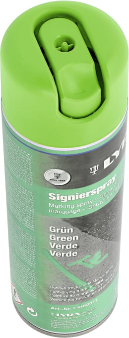Produktbild: Lyra Markierungsspray grün, 500 ml, für Baum- und Holzmarkierung, 26-2360-4