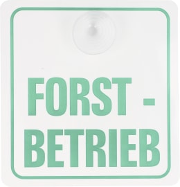 Produktbild: Hinweisschild FORSTBETRIEB mit Saugnapf B x H 120 x 130 mm