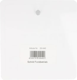 Produktbild: Hinweisschild FORSTBETRIEB mit Saugnapf B x H 120 x 130 mm