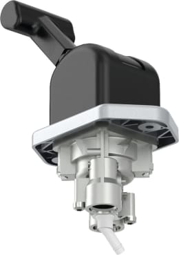 Produktbild: Wabco Handbremsventil max. 10 bar, pneumatisch, Raste 85°, für Traktor Fendt Favorit, Vario, Xylon