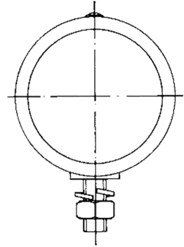 Technische Zeichnung: Hella® Positionsleuchte vorn links/rechts weiß Ø 71 mm