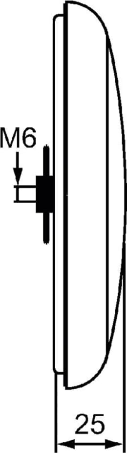 Technische Zeichnung: Hella® LED-Schlussleuchte links/rechts 10 – 30 V DC, 140 mm, Schluss-, Brems-, Blinklicht