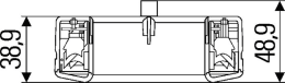 Technische Zeichnung: Hella® LED-Schlussleuchte links/rechts 12 V, 67 x 112,3 mm, weiß, Schluss-, Bremslicht