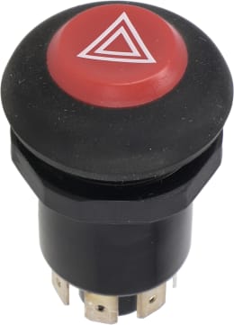 Produktbild: Fendt Druckknopfschalter Warnblinklicht, rot, für Traktor Farmer, Favorit, Geräteträger, Vario, Xylon