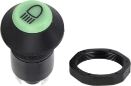 Produktbild: Fendt Druckknopfschalter Hauptscheinwerfer, grün, für Traktor Farmer, Favorit, Geräteträger, Vario, Xylon