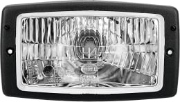 Produktbild: Fendt Hauptscheinwerfer links/rechts schwarz, Halogen H4, 12 V, für Traktor, Kabinendach hoch