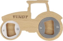 Produktbild: Fendt Flaschenöffner aus Buchenholz in Traktorform