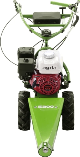 Produktbild: Agria Balkenmäher 5300 in Grün mit Honda-Motor, Ansicht von vorne
