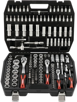 Set: Airpress Steckschlüsselsatz 1/4, 3/8, 1/2 171-teilig
