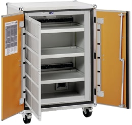 Produktbild: Cemo Akku-Ladeschrank Basic 8/10 230 V, mit Lenkrollen, 4 Ebenen, Kapazität 6 kWh, mit lockEX 2.0, 12116