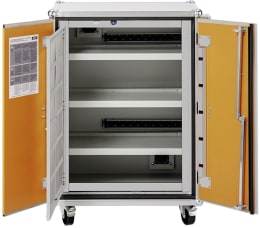 Produktbild: Cemo Akku-Ladeschrank Premium 8/10 230 V, mit Lenkrollen, 4 Ebenen, Kapazität 6 kWh, mit lockEX 2.0, 12120