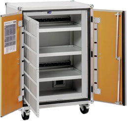 Produktbild: Cemo Akku-Ladeschrank Premium 8/10 230 V, mit Lenkrollen, 4 Ebenen, Kapazität 6 kWh, mit lockEX 2.0, 12120