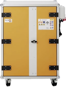 Produktbild: Cemo Akku-Ladeschrank Premium Plus 8/10 400 V, mit Lenkrollen, 4 Ebenen, Kapazität 6 kWh, mit lockEX 2.0, 12125
