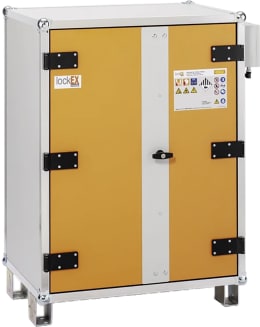 Produktbild: Cemo Akku-Ladeschrank Premium Plus 8/10 400 V, mit Füßen, 4 Ebenen, Kapazität 6 kWh, mit lockEX 2.0, 12123