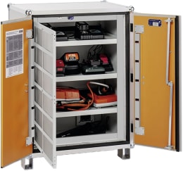Produktbild: Cemo Akku-Ladeschrank Premium Plus 8/10 230 V, mit Füßen, 4 Ebenen, Kapazität 6 kWh, mit lockEX 2.0, 12122