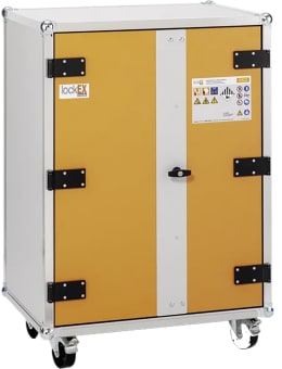Produktbild: Cemo Akku-Ladeschrank Premium 8/10 400 V, mit Lenkrollen, 4 Ebenen, Kapazität 6 kWh, mit lockEX 2.0, 12121