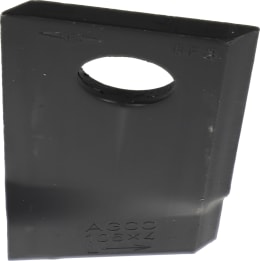 Produktbild: Fendt Kreiselmäherklinge 106 x 48 x 4 mm, links, gedreht für Mähwerk Fendt, Fella, Massey Ferguson, FEL122329