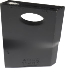 Produktbild: Fendt Kreiselmäherklinge 112 x 48 x 4 mm, links, gedreht für Mähwerk Fendt, Fella, Massey Ferguson, FEL134309