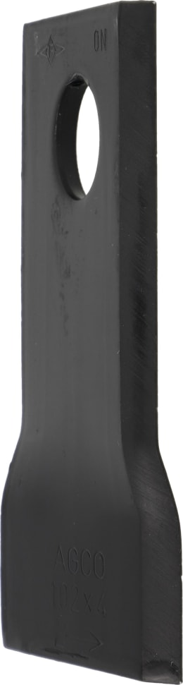 Produktbild: Fendt Kreiselmäherklinge 102 x 48 x 4 mm, links, gekröpft für Mähwerk Fendt, Fella, Massey Ferguson, FEL140693