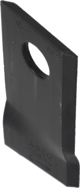Produktbild: Fendt Kreiselmäherklinge 106 x 48 x 4 mm, links, gedreht für Mähwerk Fendt, Fella, Massey Ferguson, FEL122329