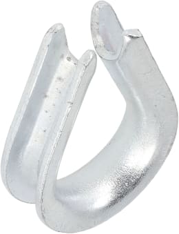 Produktbild: Hevi Kausche Metall verzinkt, DIN 6899-B für Stahlseil, 2 St.