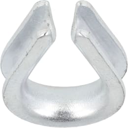 Produktbild: Hevi Kausche Metall verzinkt, DIN 6899-B für Stahlseil, 2 St.