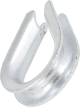 Produktbild: Hevi Kausche Metall verzinkt, DIN 6899-B für Stahlseil, 2 St.