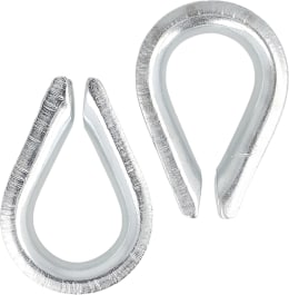 Produktbild: Hevi Kausche 6 mm, Metall verzinkt, DIN 6899-B für Stahlseil, 2 St.