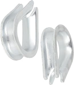 Produktbild: Hevi Kausche 6 mm, Metall verzinkt, DIN 6899-B für Stahlseil, 2 St.