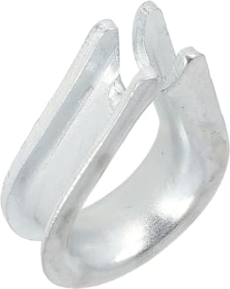 Produktbild: Hevi Kausche 6 mm, Metall verzinkt, DIN 6899-B für Stahlseil, 2 St.