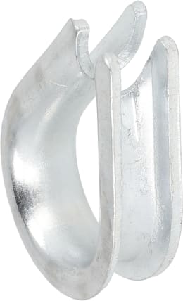 Produktbild: Hevi Kausche 6 mm, Metall verzinkt, DIN 6899-B für Stahlseil, 2 St.