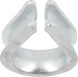 Produktbild: Hevi Kausche 6 mm, Metall verzinkt, DIN 6899-B für Stahlseil, 2 St.