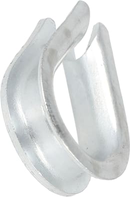 Produktbild: Hevi Kausche 6 mm, Metall verzinkt, DIN 6899-B für Stahlseil, 2 St.