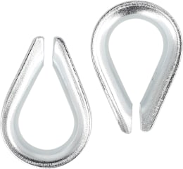 Produktbild: Hevi Kausche 8 mm, Metall verzinkt, DIN 6899-B für Stahlseil, 2 St.