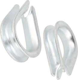 Produktbild: Hevi Kausche 8 mm, Metall verzinkt, DIN 6899-B für Stahlseil, 2 St.