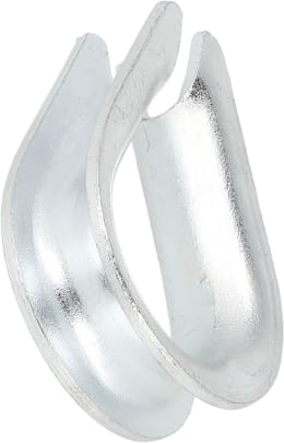 Produktbild: Hevi Kausche 8 mm, Metall verzinkt, DIN 6899-B für Stahlseil, 2 St.