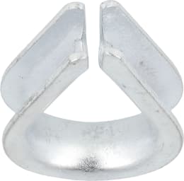 Produktbild: Hevi Kausche 10 mm, Metall verzinkt, DIN 6899-B für Stahlseil, 2 St.