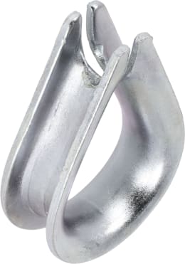 Produktbild: Hevi Kausche 12 mm, Metall verzinkt, DIN 6899-B für Stahlseil, 2 St.
