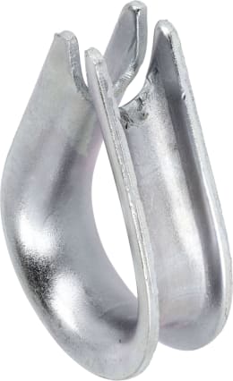 Produktbild: Hevi Kausche 12 mm, Metall verzinkt, DIN 6899-B für Stahlseil, 2 St.